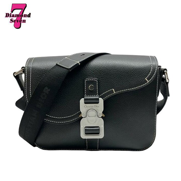 極美品］Christian Dior メッセンジャーバッグ 隔て ブラック メンズ