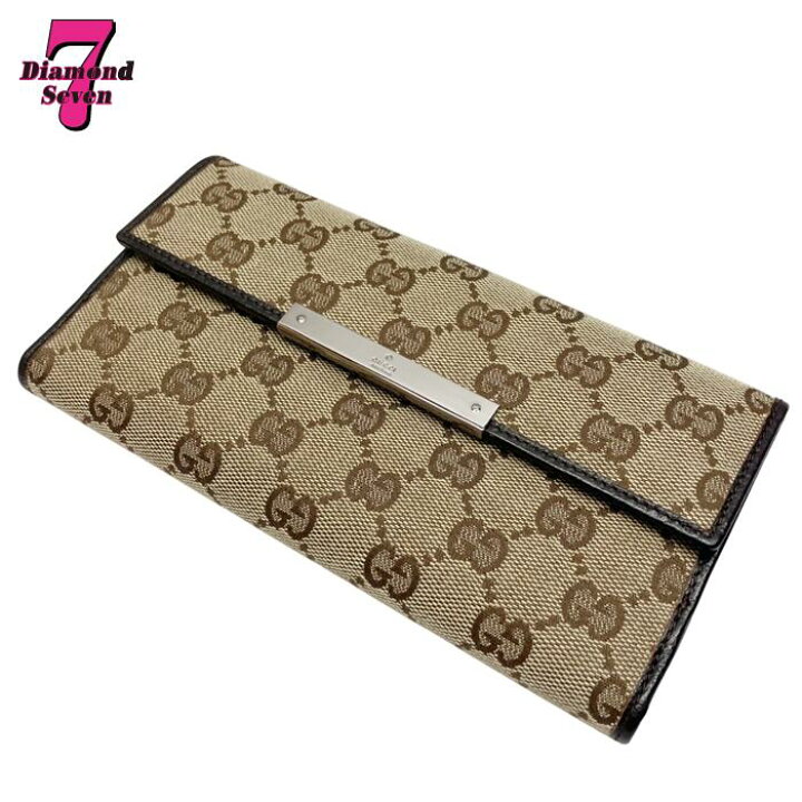 楽天市場】送料無料【中古】極美品 GUCCI グッチ GGキャンバス Wホック 