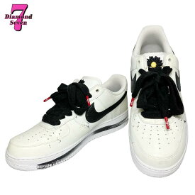 送料無料【中古】NIKE×PEACEMINUSONE ナイキ ピースマイナスワン NIKE AIR FORCE 1 07 PARA-NOISE エアフォース1 ロウ パラノイズ スニーカー ホワイト ブラック 靴 メンズ シューズ 28cm ファッション ブランド DD3223-100