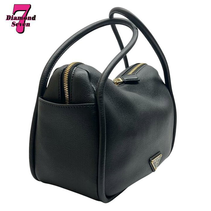 プラダ PRADA ダーリン ハンドバッグ 1BA451 ホワイト ゴールド金具  