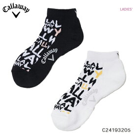 Callaway 【 キャロウェイ アパレル 】 c24193205 アンクルソックス (WOMENS)【 2024年モデル 】 ゴルフ ウェア レディース 女性用 おしゃれ かわいい 靴下