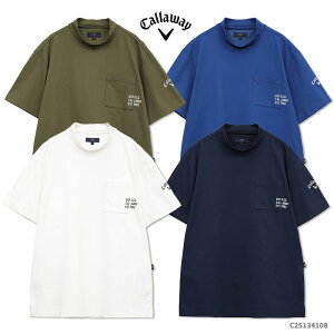 Callaway 【キャロウェイ アパレル】 c25134108 -3℃裏クール天竺モックネックシャツ (MENS) メンズ 【2025年モデル】 ゴルフ ウェア アウター おしゃれ キャロウェイロゴ シンプル