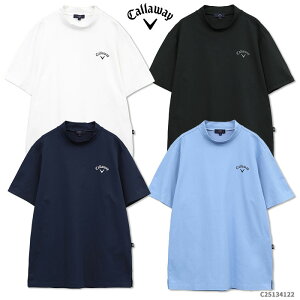 Callaway 【キャロウェイ アパレル】 C25134122 -3℃裏クール天竺バックプリントモックネック (MENS) メンズ 【2025年モデル】 ゴルフ ウェア アウター おしゃれ キャロウェイロゴ シンプル