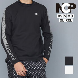 【店舗在庫連動】 NO COMMENT PARIS (ノーコメントパリ) NC スポーツ モックネック シャツパターン ロゴ 長袖Tシャツ NCP NC SPORTS MOCK NECK SHIRTS PATTERN LOGO Tシャツ スポーツ アウトドア おしゃれ メンズ 男性 レディース 女性 ユニセックス NCP-LTM0001