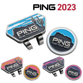 ピン AC-N2308 モニュメントバレー クリップマーカー ブルー ピンク パープル MONUMENT VALLEY CLIP MRKR ゴルフ PING