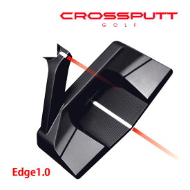 クロスパット ゴルフ Edge エッジ 1.0 パター メンズ 右用 ブラック 33インチ 34インチ 狙いやすい 2本ライン 低重心 三角構造 ゴルフ練習 ゴルフ CROSSPUTT GOLF