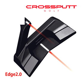 クロスパット ゴルフ Edge エッジ 2.0 パター メンズ 右用 ブラック 33インチ 34インチ 狙いやすい 2本ライン 低重心 三角構造 ゴルフ練習 ゴルフ CROSSPUTT GOLF