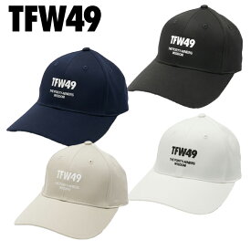 【店舗在庫連動】 TFW49 EMBROIDERY 6PANEL CAP エンブロイダリー 6パネルキャップ TFW49刺繍 ゴルフウェア 帽子 シンプル おしゃれ