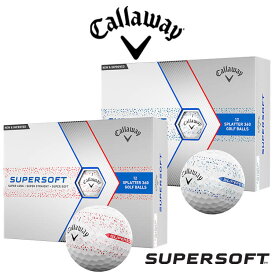 【あす楽対応】キャロウェイ 2024 SUPERSOFT SPLATTER 360 ゴルフ ボール 1ダース(12球) スーパーソフト スプラッター 2024年モデル Callaway