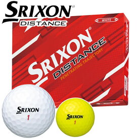 DUNLOP [ダンロップ] SRIXON [スリクソン] DISTANCE ゴルフ ボール (1ダース：12球) 【2022年モデル】