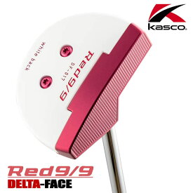 キャスコ Red9/9 DELTA-FACE 丸マレット DF-017 パター 右用 アカパタ ゴルフ 2023年モデル Kasco