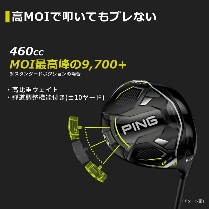 楽天市場】ピン G430 MAX マックス ドライバー ALTA J CB BLACK  