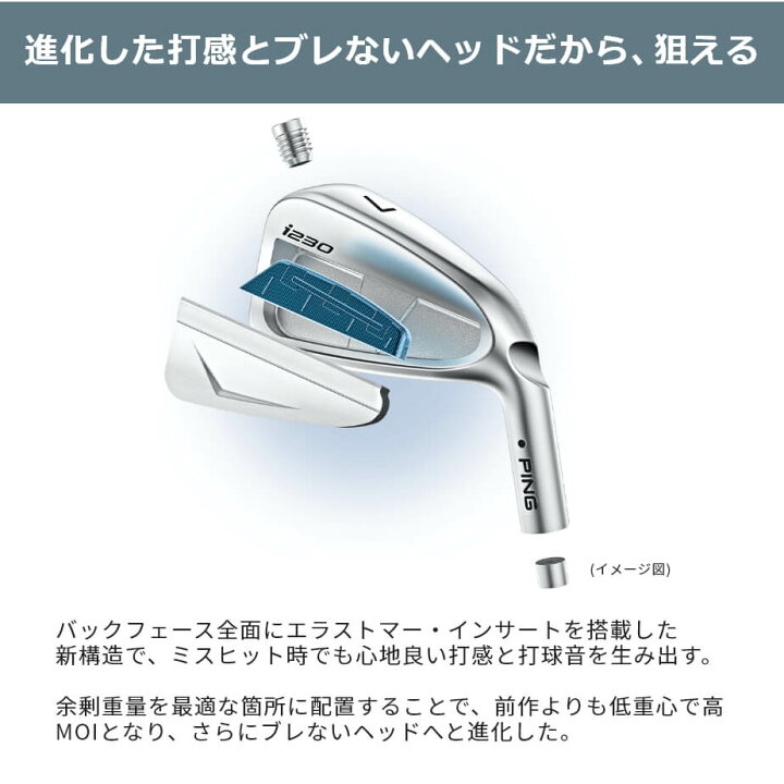 楽天市場】【カスタムフィッティング】 PING [ピン] i230 単品アイアン 