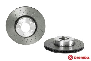 brembo BRAKE DISC リア用 BMW 1シリーズ 120i Mスポーツブレーキ車 F20 1A16 ローター径345mm車用 スリット&ドリルドディスク仕様 (09.C400.13)【ブレーキローター】【自動車パーツ】ブレンボ ブレーキデ
