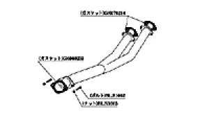 `{ JLg[VO tgpCv Standard Y jbT XJCC GT-R BNR32p (NF307)y}t[zyԃp[czKAKIMOTO RACING FRONT PIPE X^_[hylqlS