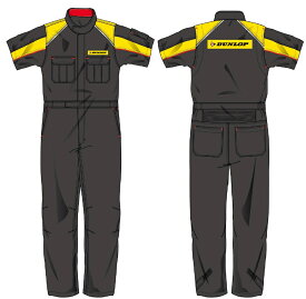 ダンロップ モータースポーツ 半袖ツナギ (HT-3) サイズL【ワークウェア】DUNLOP MOTORSPORT 作業服