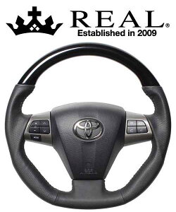REAL STEERING IWiV[Y g^ RAV4  30np J[FsAmubN(ubNXeb`) (E20-PBW-BK)ynhzyԃp[czA XeAO