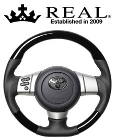 REAL STEERING オリジナルシリーズ トヨタ FJクルーザー GSJ15W用 カラー：ピアノブラック (FJ-PBW-BK)【ハンドル】【自動車パーツ】レアル ステアリング