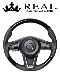 REAL STEERING IWiV[Y }c_ ANZ  BM/BYnp J[FubNEbh (MZD-BKW-BK)ynhzyԃp[czA XeAO