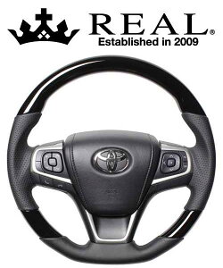 REAL STEERING プレミアムシリーズ トヨタ エスクァイア 80系用 カラー:ピアノブラック (U60-PBW-BK)【ハンドル】【自動車パーツ】レアル ステアリング