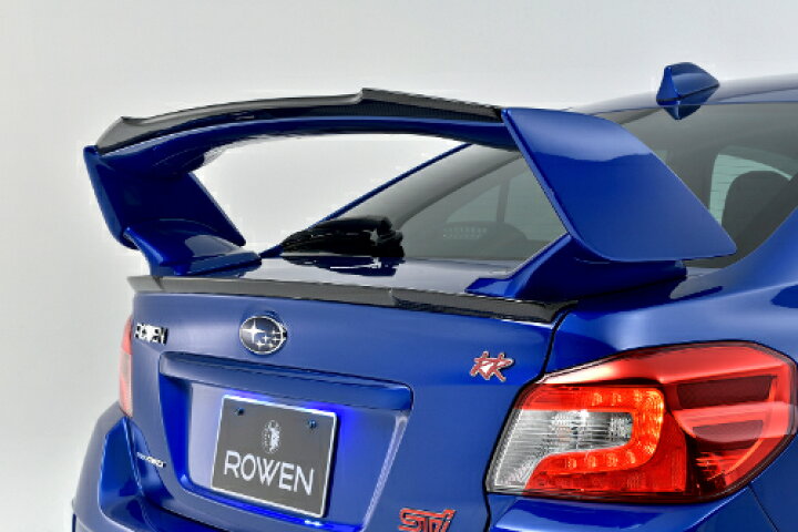 楽天市場】ROWEN SPORT トランクスポイラー(カーボン) スバル WRX STI 