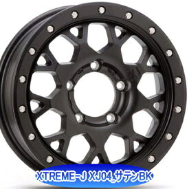 ホイール： MLJ XTREME-J XJ04 ホイールサイズ： 5.5J-16 タイヤ銘柄： DUNLOP GRANDTREK AT5 タイヤサイズ： 175/80R16 91S RBL タイヤ＆ホイール4本セット【16インチ】