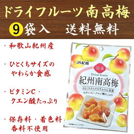 ドライフルーツ 紀州南高梅 20g×9袋 国産 JA紀南 まとめ買い用