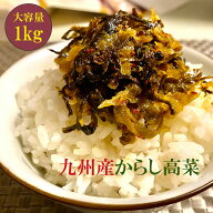 辛子高菜 1kg コスパ最強 からし高菜 福岡 博多 国産 九州産 漬物 業務用 大容量 送料無料 福岡県ウェブ…