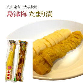 島津梅 たまり漬 選べる2本 水溜食品 島津梅たくあん 沢庵 国産 梅酢沢庵 しょうゆ漬け 鹿児島 送料無料