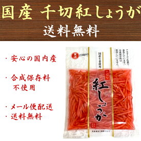 1000円ポッキリ 国産 紅しょうが 45gx4袋 合成保存料 合成着色料不使用 生姜 紅生姜 紅ショウガ 送料無料