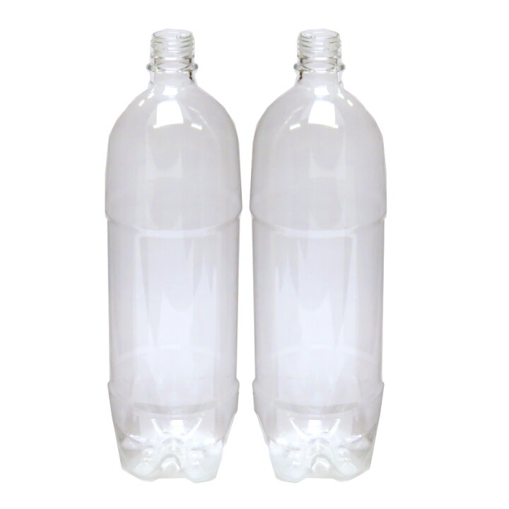 楽天市場】空 ペットボトル容器 1500ml 炭酸用 2本ふた付セット : 包装  