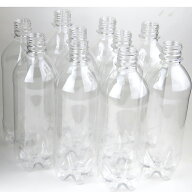 10本入 空 ペットボトル容器 500ml 炭酸用 ふた付セット