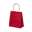 紙袋 手提げ　ミニサイズ/【紙手提げ袋 T-1 カラー（赤）】使いやすい25枚入り 業務用 小さめ 180×100×210 プレゼン…