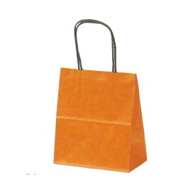 紙袋 手提げ ミニサイズ/【紙手提げ袋 T-1 カラー（オレンジ）】使いやすい25枚入り 業務用 小さめ 180×100×210 プレゼント・ラッピングに！