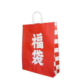 福袋 紙袋 50枚入 2才(320×115×410）紙手提げ袋　シンプルな福袋