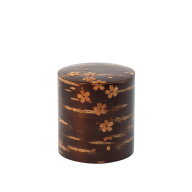 【総皮茶筒 小 桜吹雪 100g】樺細工 八柳茶筒 桜皮 日本製 伝統工芸 山桜 お茶 木製 珈琲ギフト ラッピン…