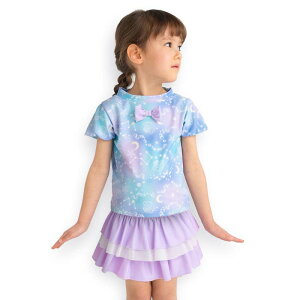 オレンジボンボン Orange bonbon スイムウェア セパレート 水着 上下セット UVカット かわいい 女の子 女児 キッズ リボン 花 ユニコーン イルカ セパレート水着(110/120/130/140cm) tcpt