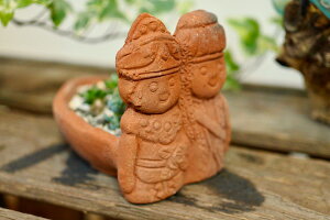 ★レビューで特典★小物入れ 小物置き プランター フラワーベース 鉢 ディスプレイ オブジェ アジアン バリ 雑貨 ♪バリ島のウェディング陶器♪ おしゃれ リゾート トライバル ホテルライ