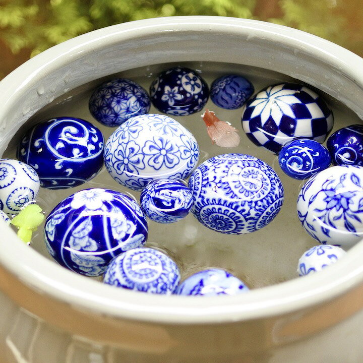 楽天市場】台湾 雑貨 アジアン ♪陶器の浮き玉M♪ インテリア おしゃれ  