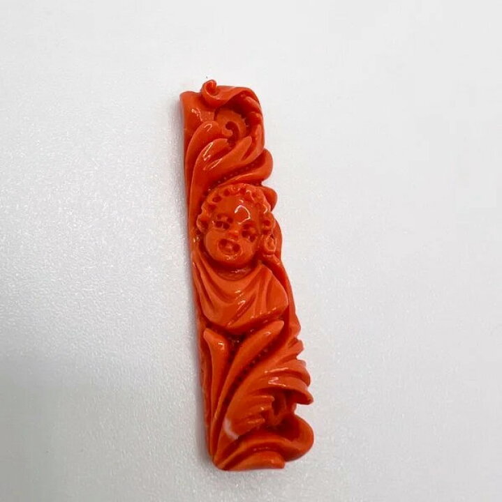 楽天市場】天然珊瑚彫刻（天使） カメオ E3タイプ 11mm×43.4mm＜鑑別書 