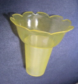 フラワーカップ10個-ガラス風氷皿