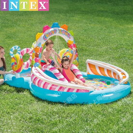 お歳暮 【対象年齢3歳】家でプール遊び！INTEX 家庭用プール 子供プール 滑り台付きプー ビニールプール 水遊び おもちゃ 送料無料