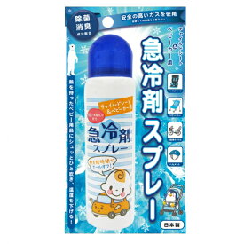 チャイルドシート&ベビーカー用急冷剤スプレー　60g 夏 猛暑 幼児 赤ちゃん 子供 熱冷まし 冷却 便利グッズ