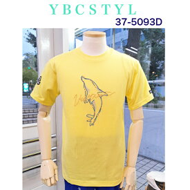 レディース イルカ刺繡入り袖にイカリ＆ロープWP半袖Tシャツ