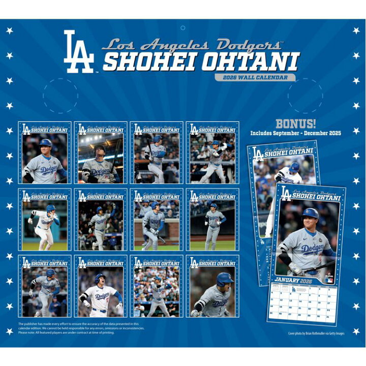 楽天市場】【2026年版 大谷翔平 カレンダー】 ロサンゼルス ドジャース 