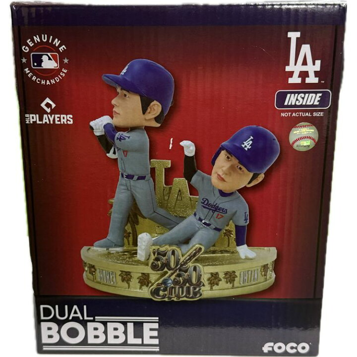 楽天市場】50/50 大谷翔平 バブルヘッド人形 ボブルヘット人形 