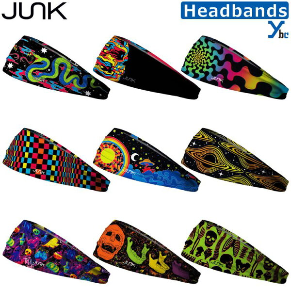 【JUNK Brands】 ジャンク ヘッドバンド 野球 ジャンクブランド ヘアバンド ヘアーバンド 汗止め 髪留め MLB メジャー プロ野球 スポーツ 海外 アメリカ バスケ テニス ランニング トレーニング サンカット 男女兼用 子供 BIG BANG LITE カラフル ybc