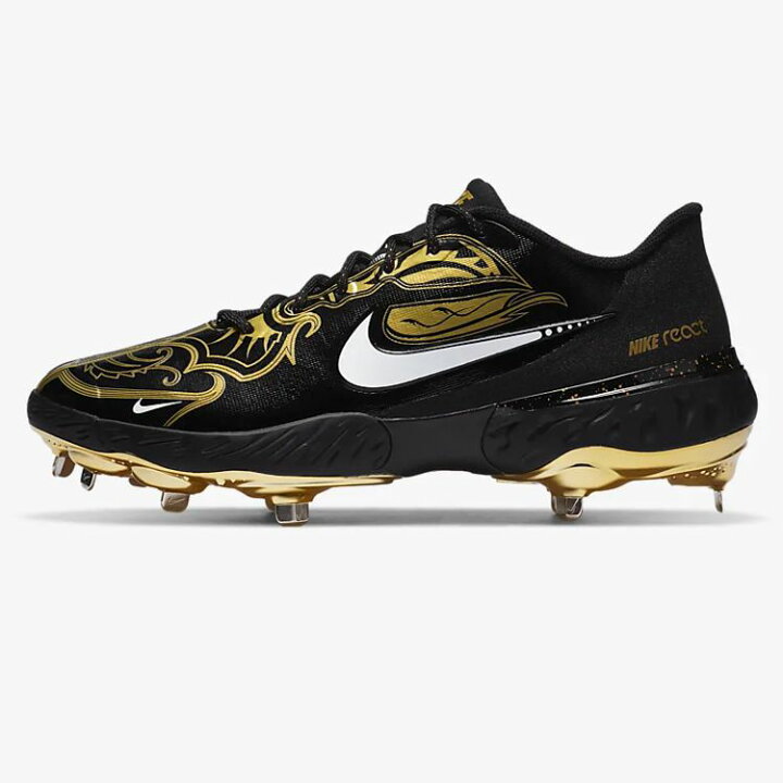 楽天市場 日本未発売 アメリカ直輸入 ナイキ Nike 野球 金具スパイク 大人用 一般用 アルファ ハラチエリート3 Cv3553 限定 軽量 メンズ ブラック ゴールド ベースボールショップｙｂｃ