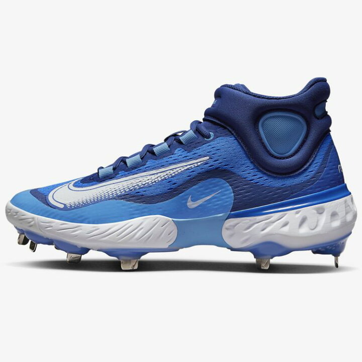 NIKE 野球 スパイク ブルー 青 金具 ポイント 軽量 27㎝ ミドルカット 
