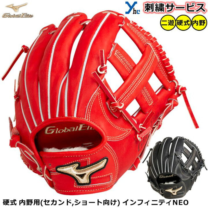 楽天市場】野球 グローブ 硬式 内野手 刺繍サービス ミズノ グローバル 